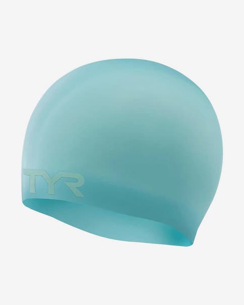 Gorro de natación TYR Solid Silicone azul