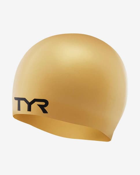 Gorro de natación TYR Solid Silicone dorado