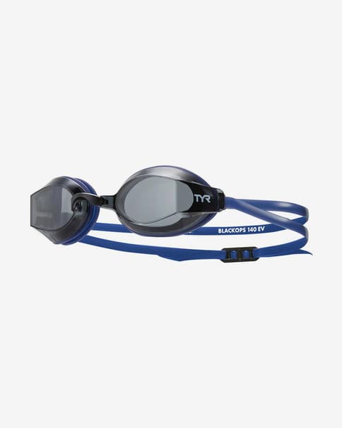 Gafas de natación TYR Blackops azul con lentes transparentes negro