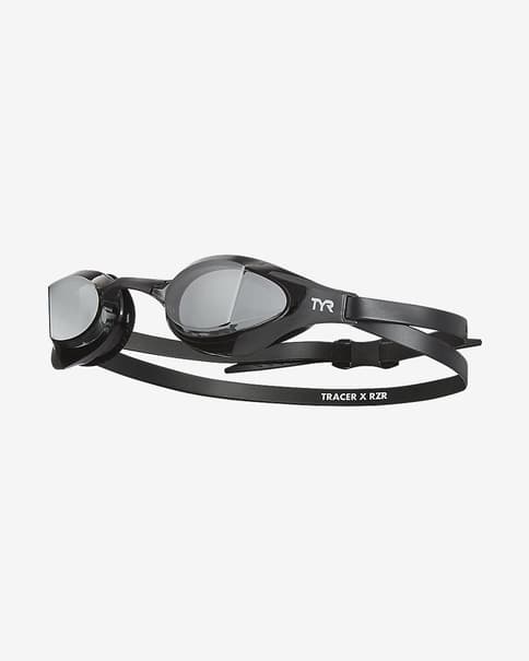 Gafas de natación TYR Tracer X RZR negro con lentes transparentes negro