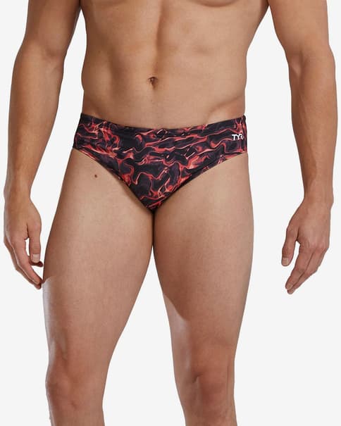 Bañador TYR Durafast Elite Brief Energia negro rojo