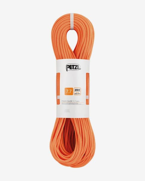 Cuerda doble Petzl Paso Guide 7.7mm x 70m naranja