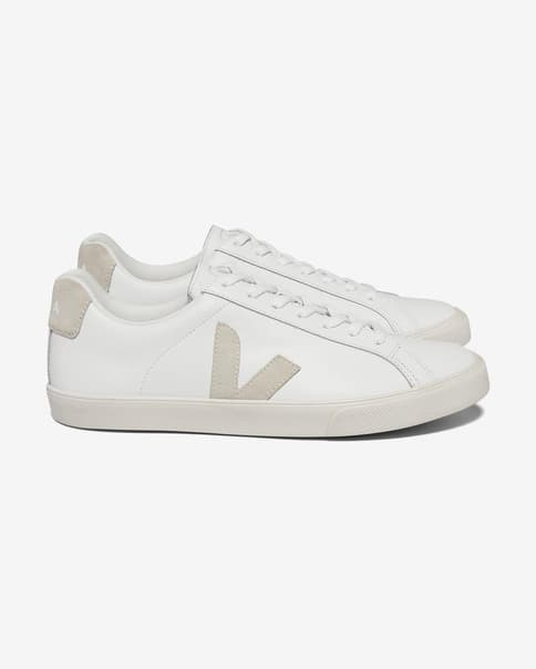Zapatillas Veja Esplar Logo blanco beige claro