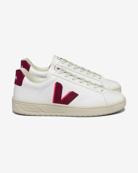 Zapatillas Veja Urca blanco rojo