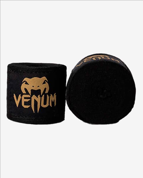 Vendaje Venum Kontact Boxing 4m negro dorado