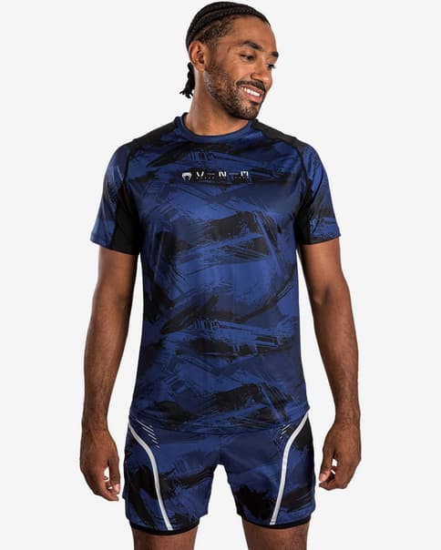 Camiseta Venum Electron 3.0 Dry Tech manga corta azul marino