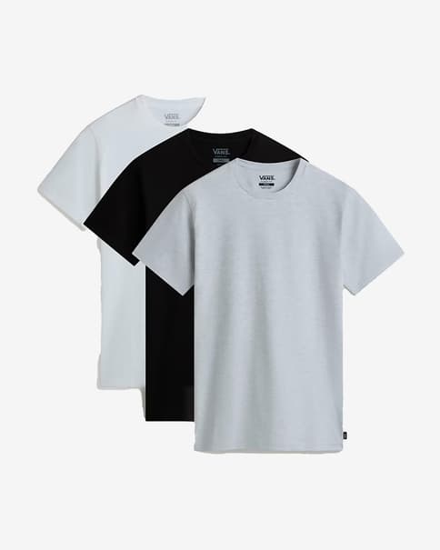 Vans Basic Multipack Short Sleeve T-shirt grey black white (3 units)