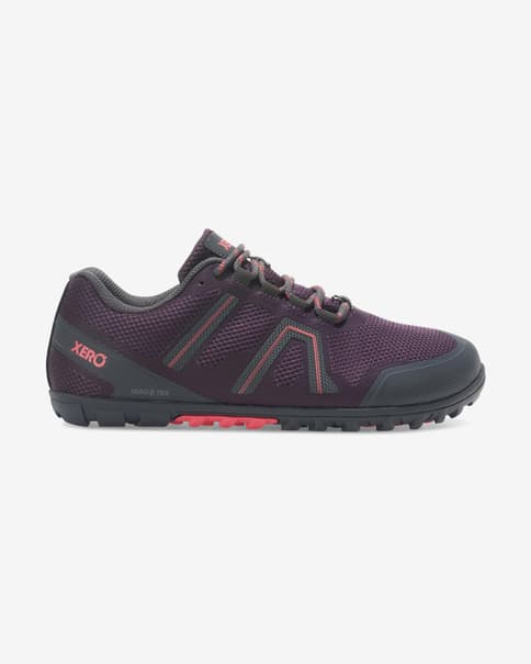Ténis Xero Shoes Mesa Trail Waterproof lilás escuro preto rosa mulher
