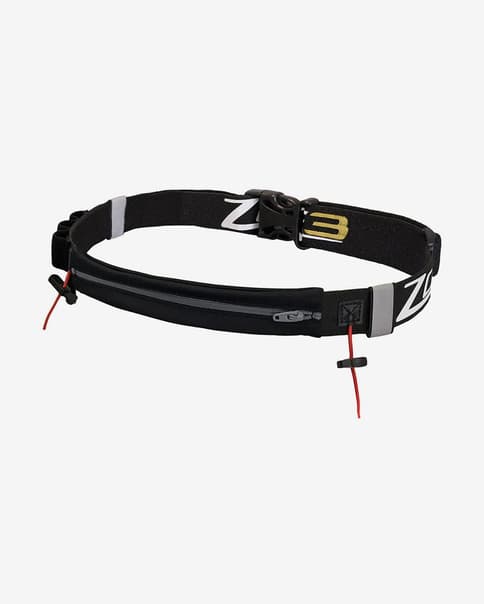 Cinturón portadorsal Zone3 Lycra Pouch Race Belt negro