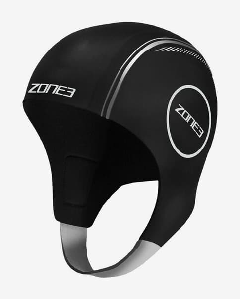 Gorro Zone3 Neoprene Swim negro plateado