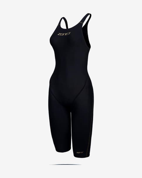 Fato de banho Zone3 MF-X Performance Gold preto mulher