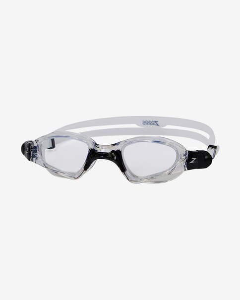 Gafas de natación Zoggs Spectra blanco negro con lentes transparentes