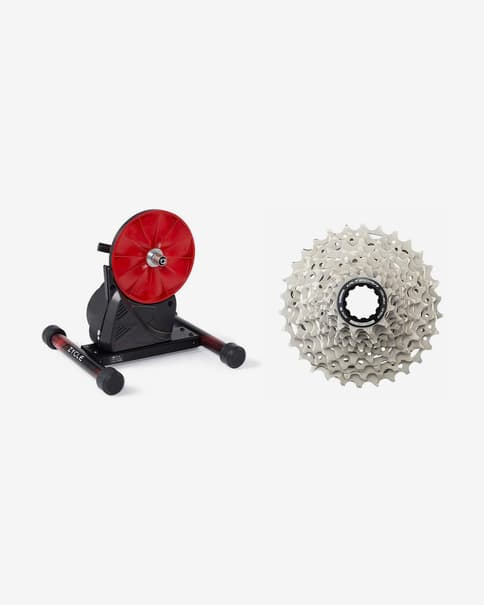 ZYCLE ZDrive MAX Rollentrainer + Shimano Ultegra CS-R8101 12-fach Kassette