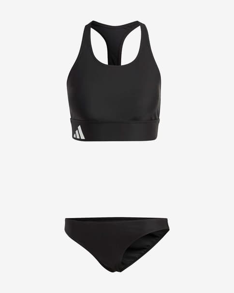 Top bikini adidas Branded Beach negro intenso blanco mujer