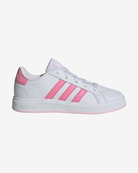 Zapatillas adidas Grand Court Lifestyle Tennis Lace-Up blanco rosa infantil