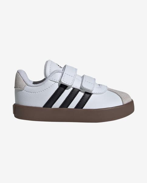 Zapatillas adidas VL Court 2.0 blanco beige negro bebé