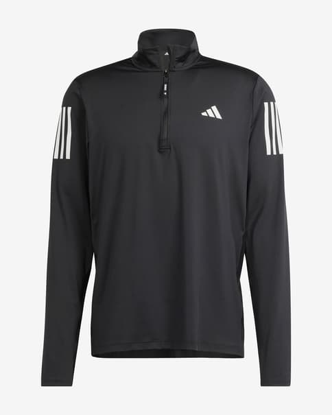 Sudadera adidas Own The Run Half-Zip negro puro blanco