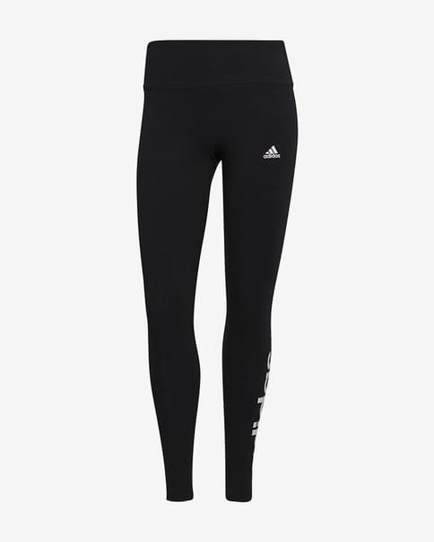 Malla larga adidas Essentials High-Waisted Logo negro mujer