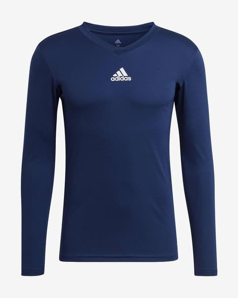 Camiseta adidas Team Base manga larga azul oscuro blanco