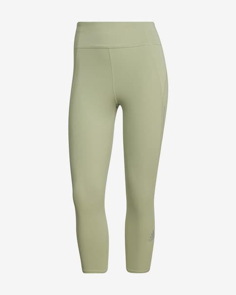 Malla pirata adidas Own The Run verde mujer