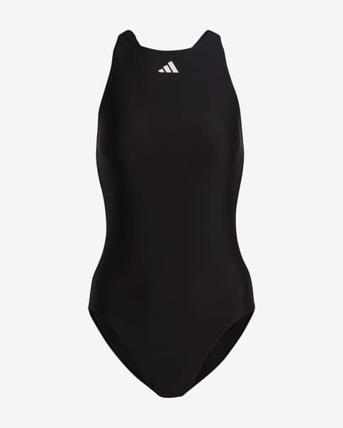 Bañador adidas Tape negro blanco mujer