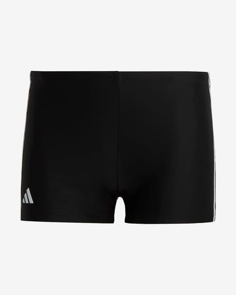 Bañador adidas Classic 3S negro mate blanco