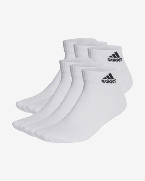 Calcetines adidas Cushioned Sportswear blanco puro (6 pares)
