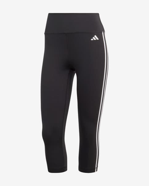 Malla pirata adidas Train Essentials 3-Stripes negro blanco mujer