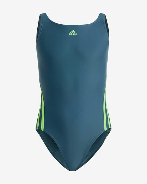 Bañador adidas 3S azul verde niña