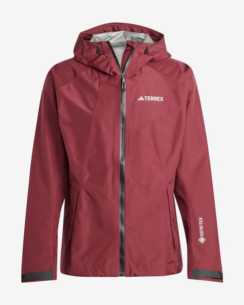 Casaco adidas Terrex Xperior GORE-TEX Paclite vermelho escuro preto