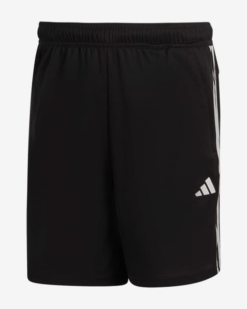 Pantalón corto adidas Train Essentials Piqué Training 3 bandas negro puro blanco