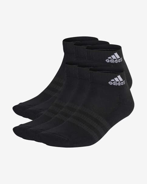 Calcetines adidas Cushioned Sportswear negro puro (6 pares)