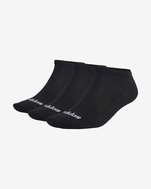 Calcetines adidas Thin Linear negro puro (3 pares)
