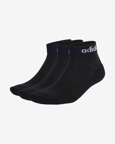 Calcetines adidas Linear Cushioned negro blanco (3 pares)