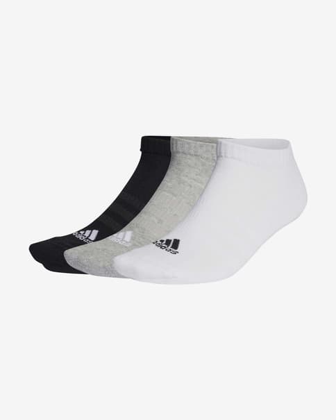 Calcetines adidas Cushioned gris negro blanco (3 pares)