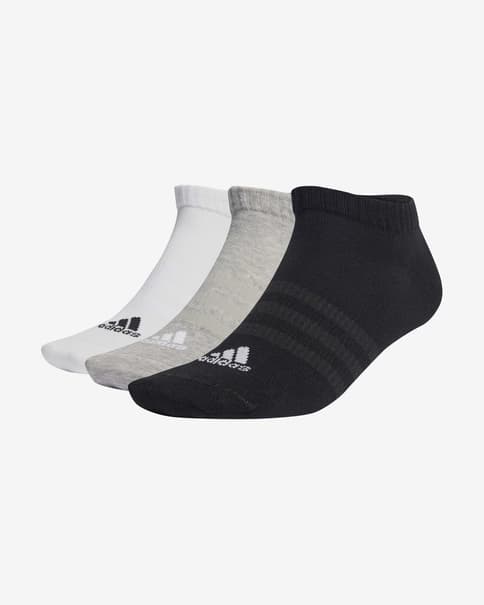 Calcetines adidas Thin and Light Sportswear negro gris blanco (3 pares)