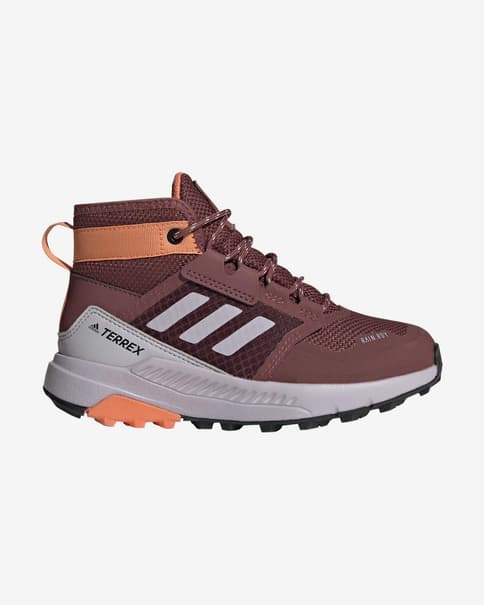 Botas adidas Terrex Trailmaker Mid RAIN.RDY Hiking marrón naranja infantil