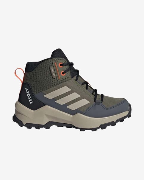 Botas adidas Terrex Ax4r Mid Rain.Rdy Hiking verde gris infantil