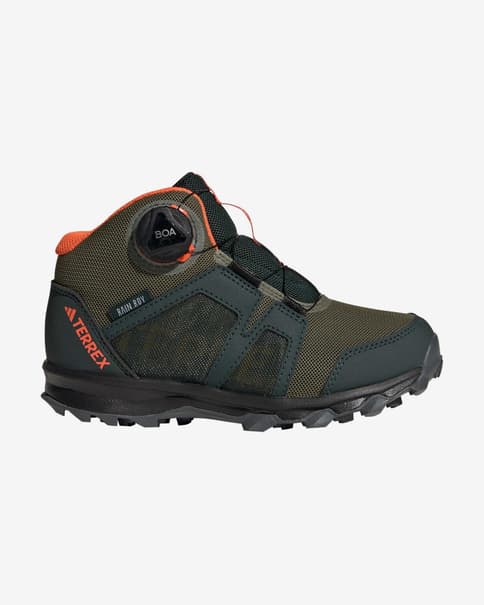 Zapatillas adidas Terrex BOA Mid RAIN.RDY marrón naranja infantil