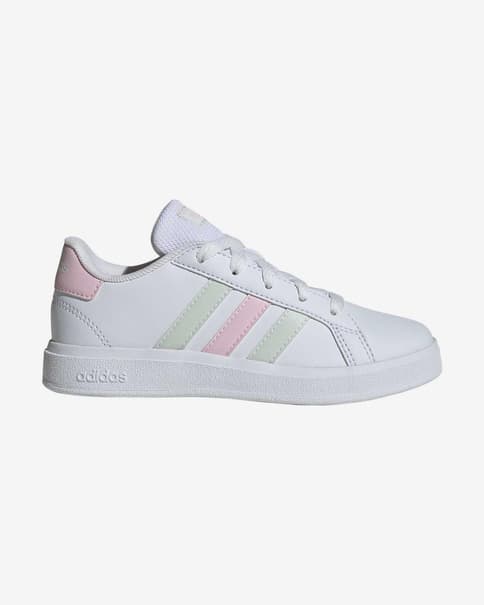 Zapatillas adidas Grand Court 2.0 blanco puro rosa infantil
