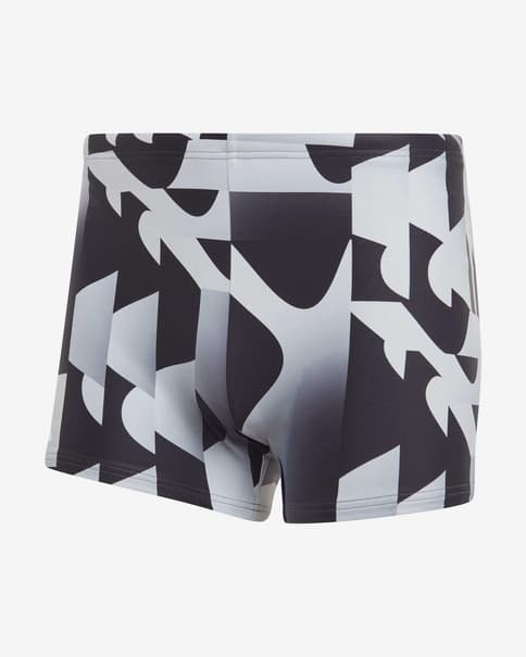 Bañador adidas bóxer Allover Print negro blanco