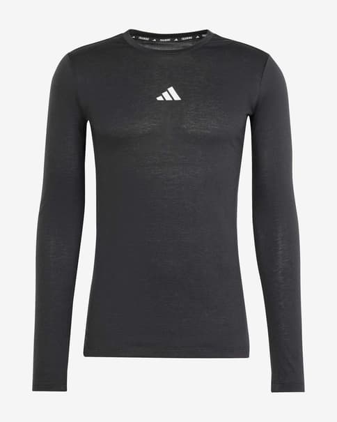 Camiseta adidas Workout manga larga negro puro blanco