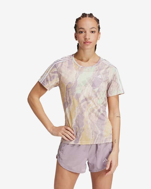 Camiseta adidas Move for the Planet AirChill manga corta rosa lila mujer