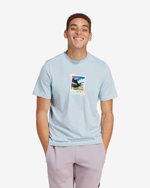 Camiseta adidas All Day I Dream About manga corta azul claro