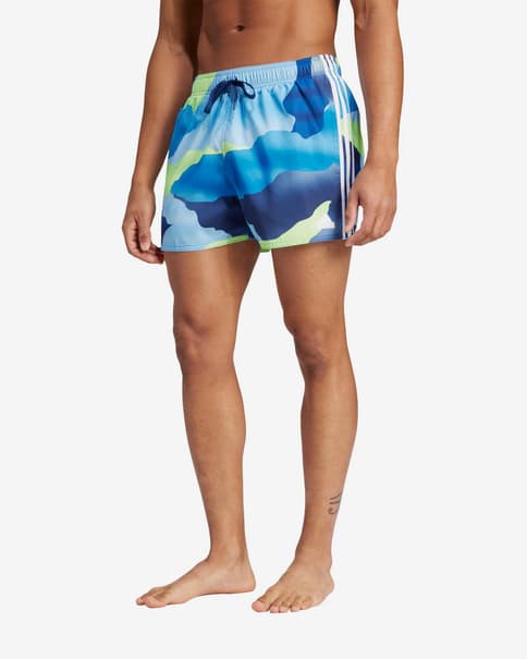 Calções de banho adidas City Escape Camo 3-Stripes Cix Swim azul