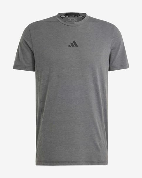Camiseta adidas Designed for Training Workout manga corta gris