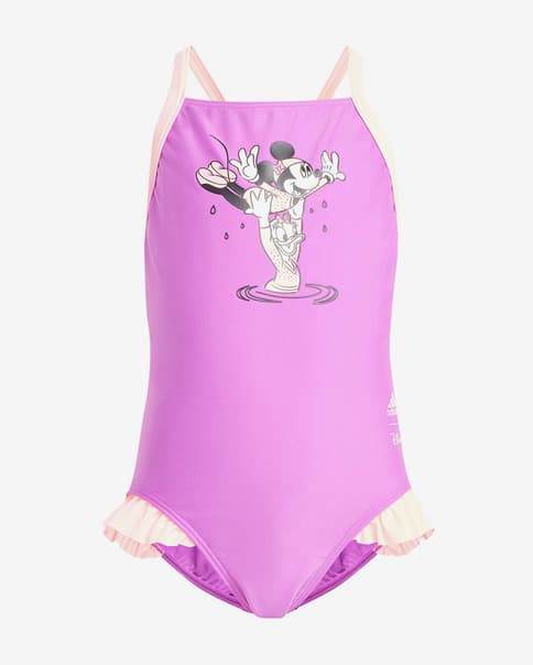 Bañador adidas x Disney Minnie and Daisy lila blanco niña