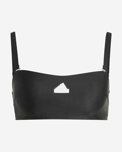 Top bikini adidas Iconisea Versatile Bandeau negro puro