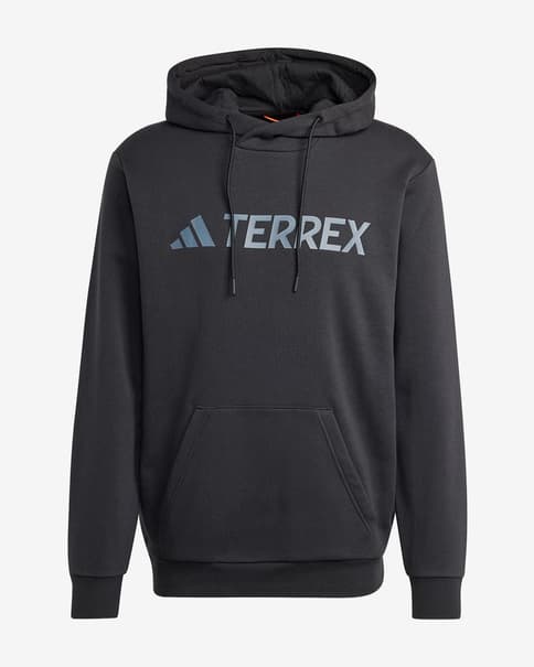 Sudadera con capucha adidas Terrex Multi Large Logo negro puro azul
