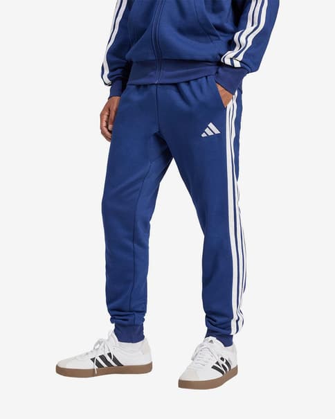 Pantalón largo adidas Essentials Fleece 3 Stripes azul oscuro